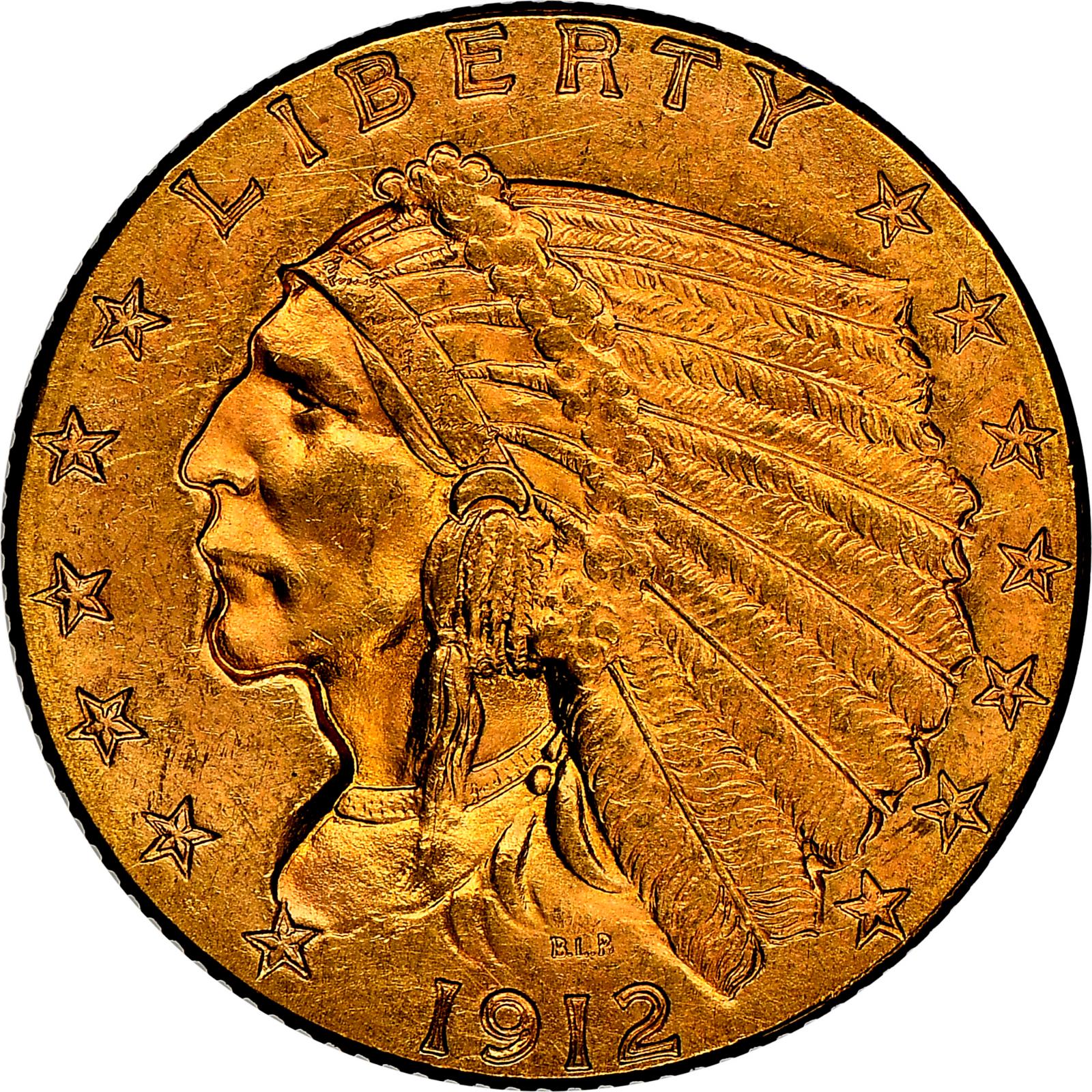 1912 Coins Indian Head Quarter Eagle