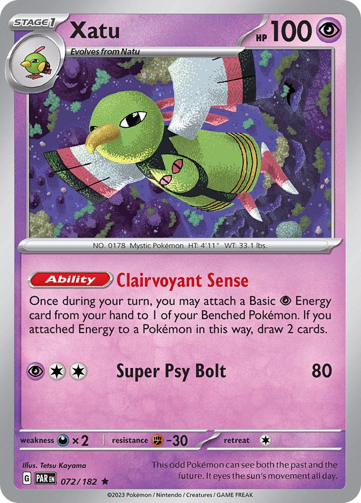 Xatu #72 Pokemon Paradox Rift