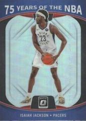 Isaiah Jackson #50 Basketball Cards 2021 Panini Prizm 75 Years of NBA Optic Prices