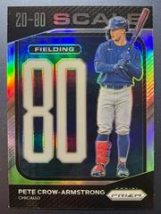 Pete Crow-Armstrong [Silver] #SC5 Baseball Cards 2023 Panini Prizm 20-80 Scale Prices