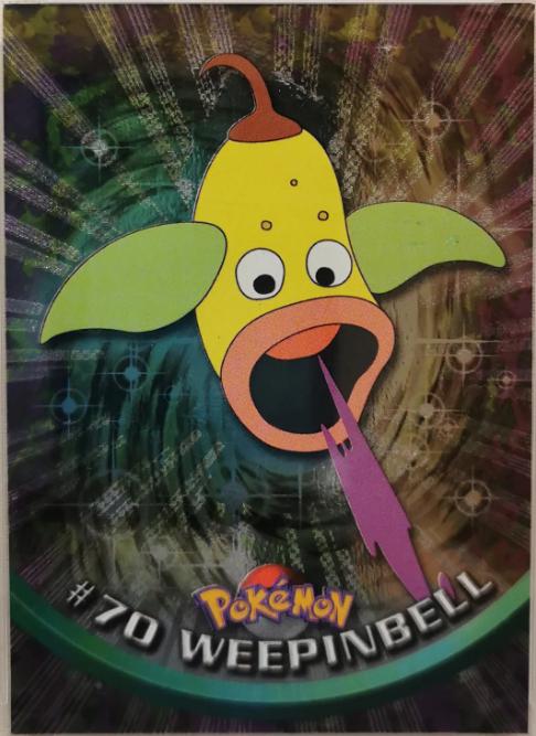 Weepinbell [Rainbow Foil] #70 Pokemon 1999 Topps TV