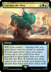 Sail into the West [Extended Art] #149 Magic Lord of the Rings Commander Prices