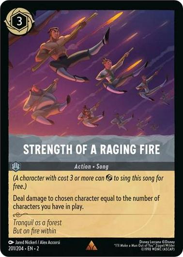 Strength of a Raging Fire [Foil] #201 Cover Art