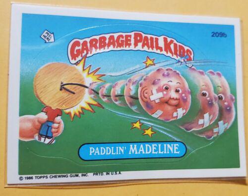 Paddlin' MADELINE #209b 1986 Garbage Pail Kids