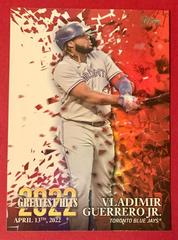 Vladimir Guerrero Jr. [Gold] #22GH-11 Baseball Cards 2023 Topps 2022 Greatest Hits Prices