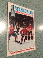 Stanley Cup: Semis [Canadien Sweep Maple Leaf] Hockey Cards 1978 Topps Prices