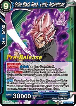 Goku Black Rose, Lofty Aspirations BT10-050 Dragon Ball Super Rise of the Unison Warrior: Pre-Release Promos