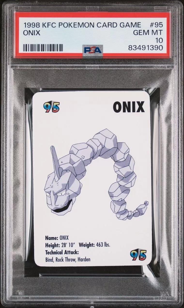 Onix #95 Pokemon 1998 KFC