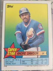 Andre Dawson #48 Baseball Cards 1989 Topps Stickercards Blank Back Prices