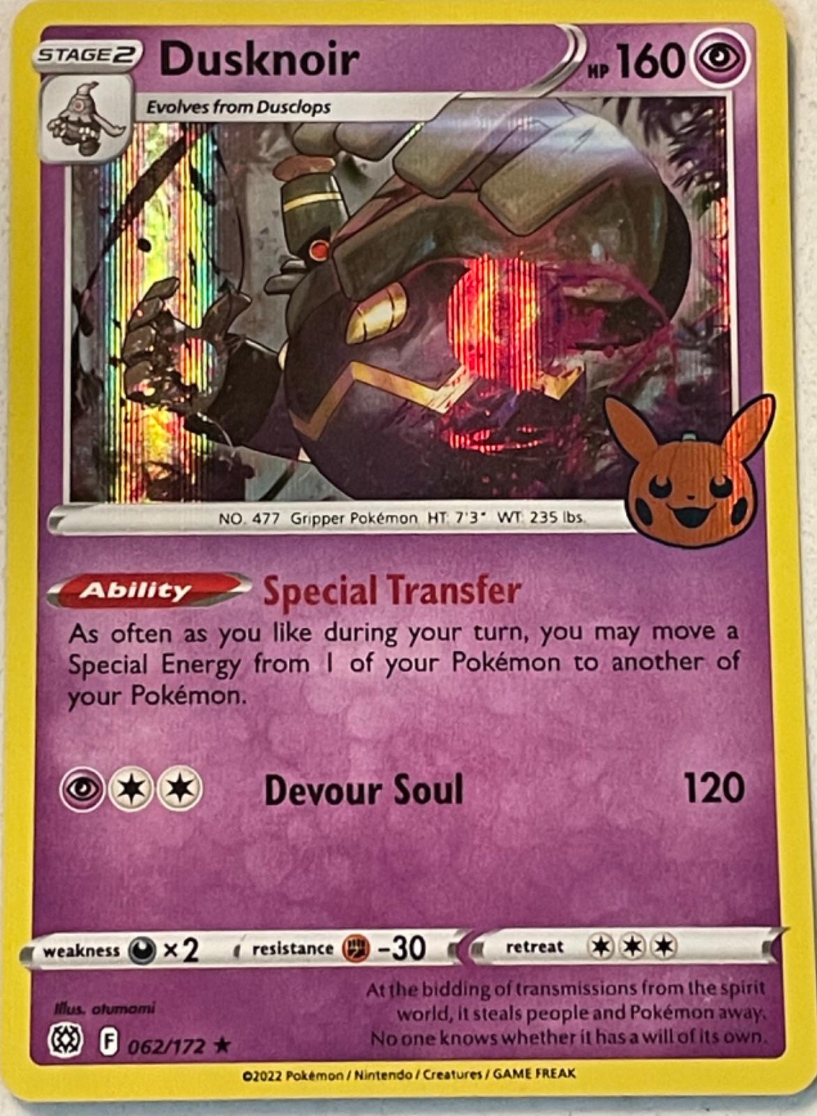 Dusknoir [Holo] #62 Pokemon Trick or Trade 2022