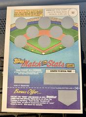 Mickey Mantle #52 [Match the Stats Redemption Card] Baseball Cards 1992 Topps Match the Stats Prices
