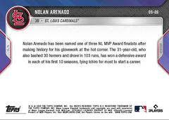 Back | Nolan Arenado Baseball Cards 2022 Topps Now Off Season