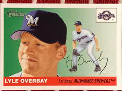 Lyle Overbay Baseball Cards 2004 Topps Heritage Prices
