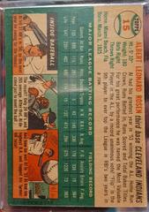 Back Of Card | Al Rosen Baseball Cards 1954 Topps