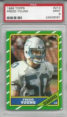Fredd Young Football Cards 1986 Topps Prices