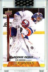 Ilya Sorokin #CD-IS Hockey Cards 2020 Upper Deck Clear Cut Canvas Rookie Debuts Prices