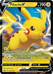 Pokémon Glänzendes Schicksal Pikachu V SWSH061 XXL-Karte NEU 