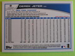 REVERSE | Derek Jeter [Battng Blue Border] Baseball Cards 2013 Topps