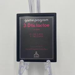 Cart Label | 3D Tic Tac Toe [Text Label] Atari 2600