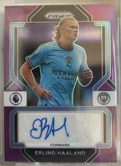 Erling Haaland [Purple] #S-EHD Soccer Cards 2022 Panini Prizm Premier League Signatures Prices