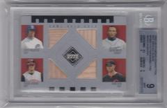 Corey Patterson, Adrian Beltre, Russell Branyan, Adam Dunn Baseball Cards 2002 Upper Deck Diamond Connection Bat Around Quads Prices