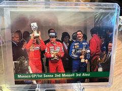 Monaco GP/1st: Senna 2nd: Mansell 3rd: Alesi #103 Racing Cards 1992 Grid F1 Prices