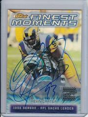 Kevin Carter [Refractor Autograph] Football Cards 2000 Topps Finest Moments Prices