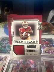 Trey Sermon #RTS-TSE Football Cards 2021 Panini Contenders Rookie Ticket Swatches Prices