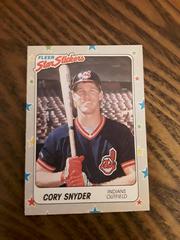 Cory Snyder #21 Baseball Cards 1988 Fleer Star Stickers Prices
