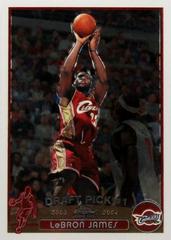 LeBron James #111 Basketball Cards 2003 Topps Chrome Prices