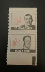 Ed Giacomin, Bobby Hull Hockey Cards 1969 O-Pee-Chee Stamps Prices