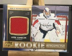 Vitek Vanecek [Jersey] Hockey Cards 2021 Upper Deck Rookie Retrospective Prices