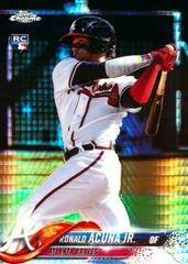 Ronald Acuna Jr. [Prism Refractor] Baseball Cards 2018 Topps Chrome Prices