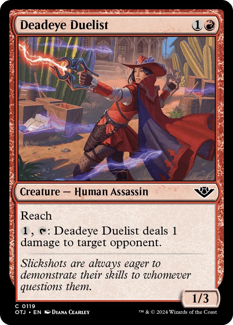 Deadeye Duelist #119 Magic Outlaws of Thunder Junction