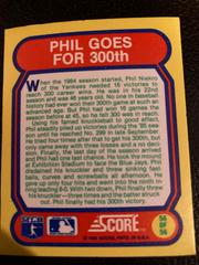 Phil Goes For 300th #56 Baseball Cards 1988 Score Magic Motion Great Moments in Baseball Prices