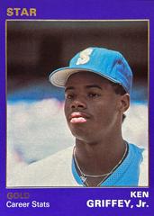 Ken Griffey Jr. [Career Stats] Baseball Cards 1990 Star Gold Edition Prices