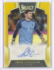 Iker Casillas [Gold] Soccer Cards 2016 Panini Select Signatures Prices