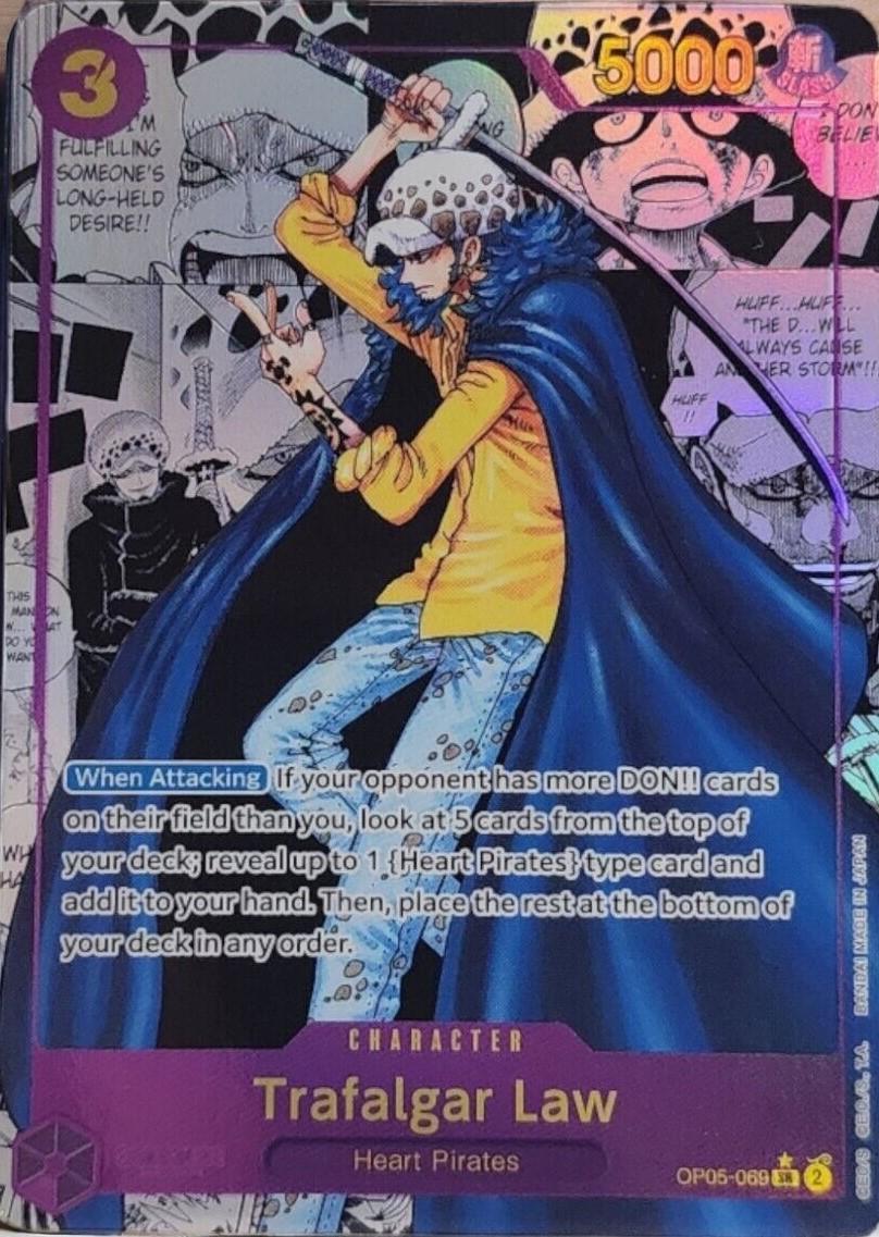 Trafalgar Law [Alternate Art Manga] OP05-069 One Piece Awakening of the New Era