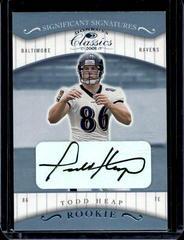 Todd Heap [Significant Signatures] Football Cards 2001 Panini Donruss Classics Prices