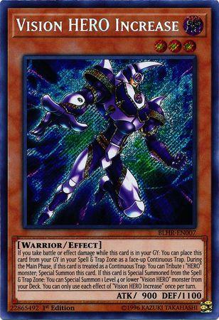 Vision HERO Increase BLHR-EN007 YuGiOh Battles of Legend: Hero's Revenge