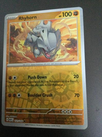 Rhyhorn [Reverse Holo] #111 photo