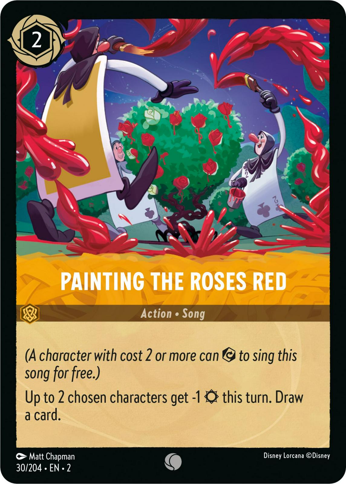 Painting the Roses Red [Foil] #30 Lorcana Rise of the Floodborn