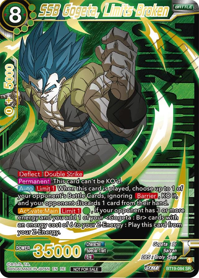 SSB Gogeta, Limits Broken BT19-084 Dragon Ball Fusion World Promos