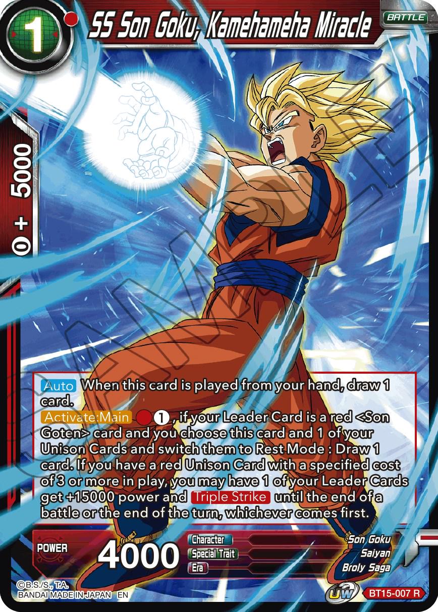 SS Son Goku, Kamehameha Miracle BT15-007 Dragon Ball Super Saiyan Showdown