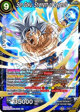 Son Goku, Strength of Legends DB2-131 Dragon Ball Super Divine Multiverse