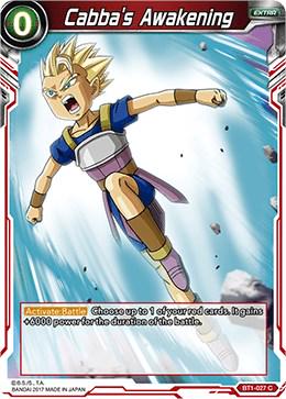 Cabba's Awakening BT1-027 Dragon Ball Super Galactic Battle