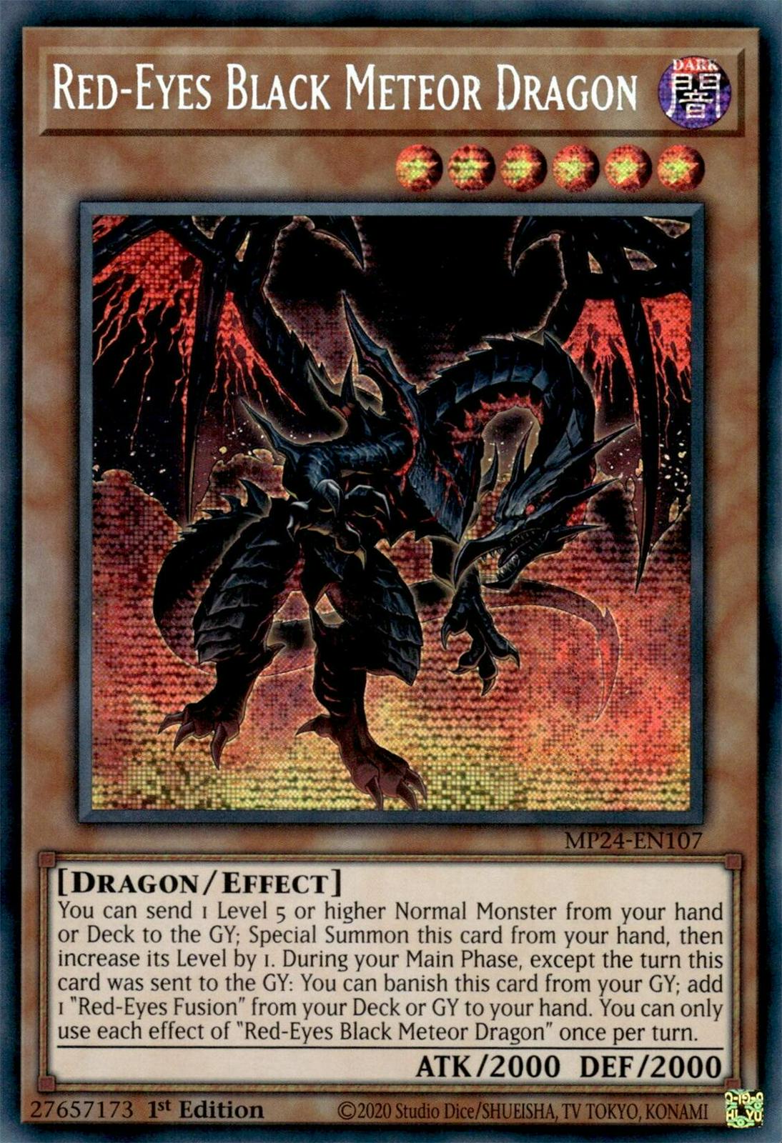 Red-Eyes Black Meteor Dragon MP24-EN107 YuGiOh 25th Anniversary Tin: Dueling Mirrors