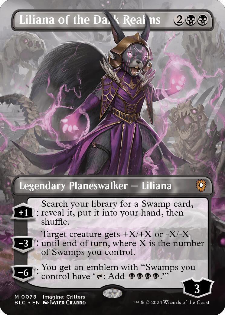 Liliana of the Dark Realms #78 Magic Bloomburrow Commander