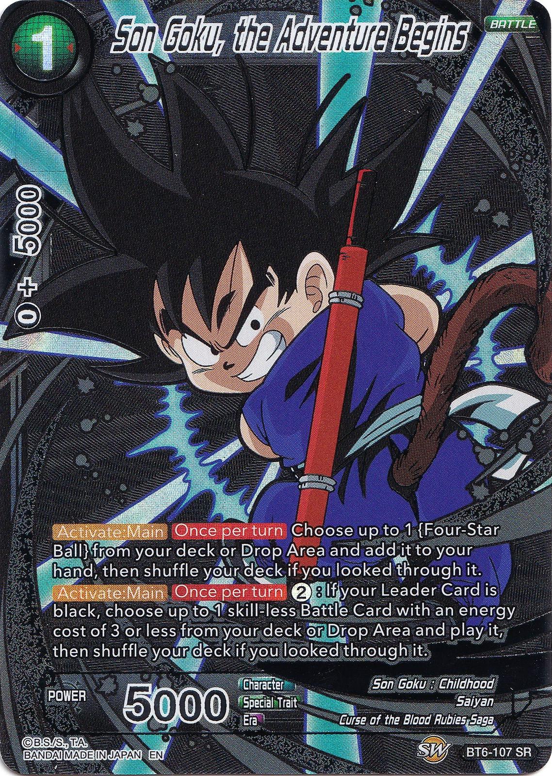 Son Goku, the Adventure Begins BT6-107 Dragon Ball Super Collector's Selection Vol.1