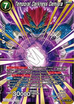 Temporal Darkness Demigra BT4-105 Dragon Ball Super Colossal Warfare